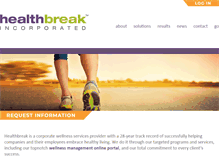 Tablet Screenshot of healthbreakinc.com